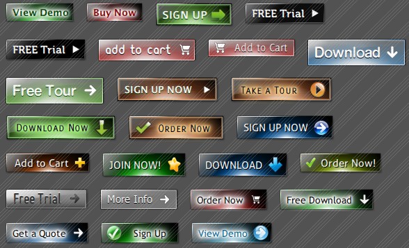 free web buttons download step 1-10