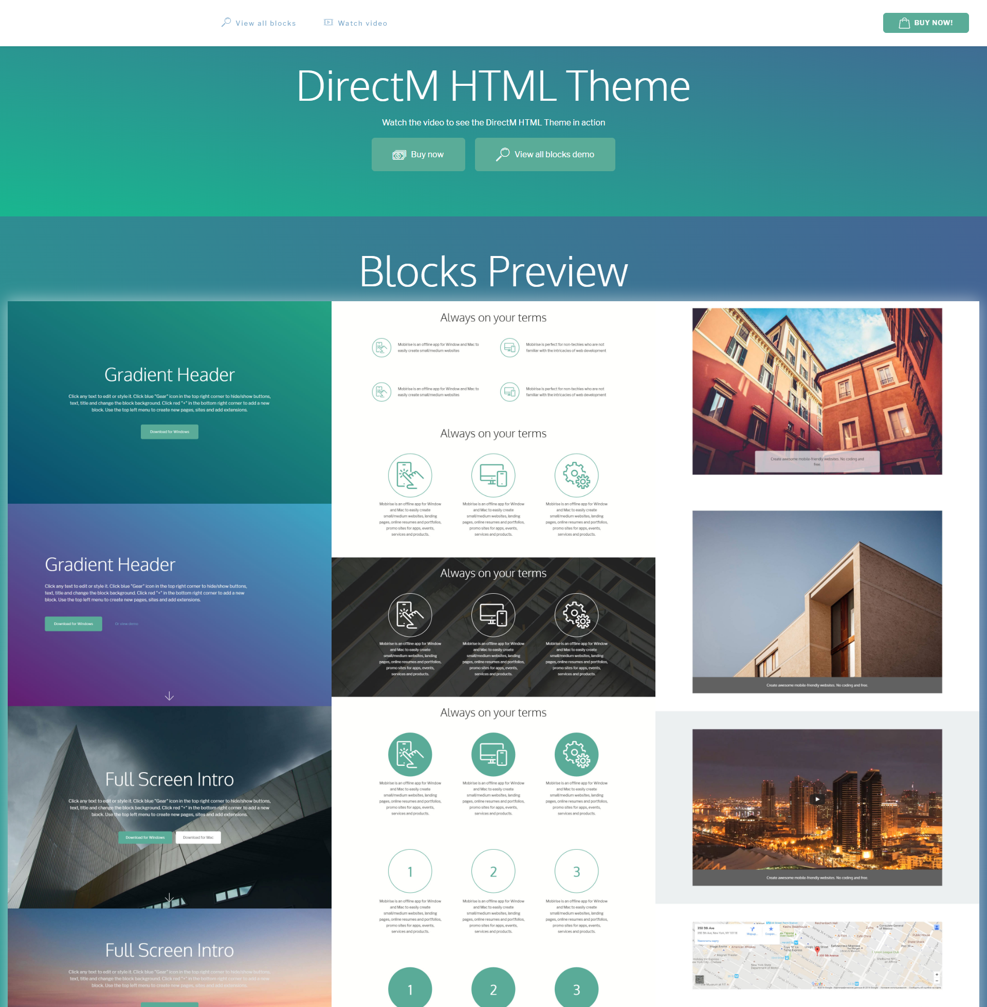 HTML5 Bootstrap DirectM Themes