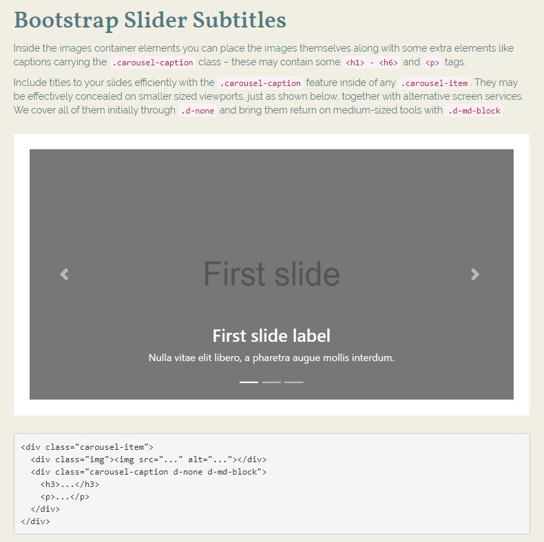  Slider Bootstrap 4 